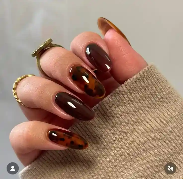 14 Fall Aura Nails That Make Autumn Colors Feel So Much More Interesting 10 Pumpkin Spice Aura Nails