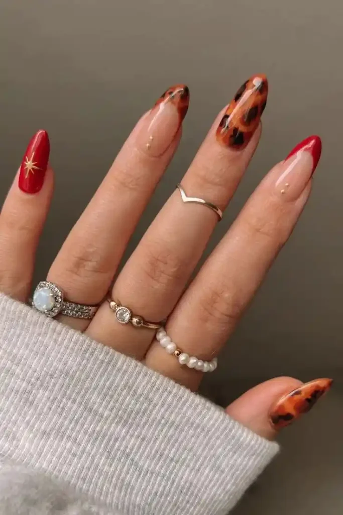 Red Fall Nails Are Having a Moment: 15 Red Fall Nails That Feel Perfect for the Season 6 Red and Tortoiseshell Nails