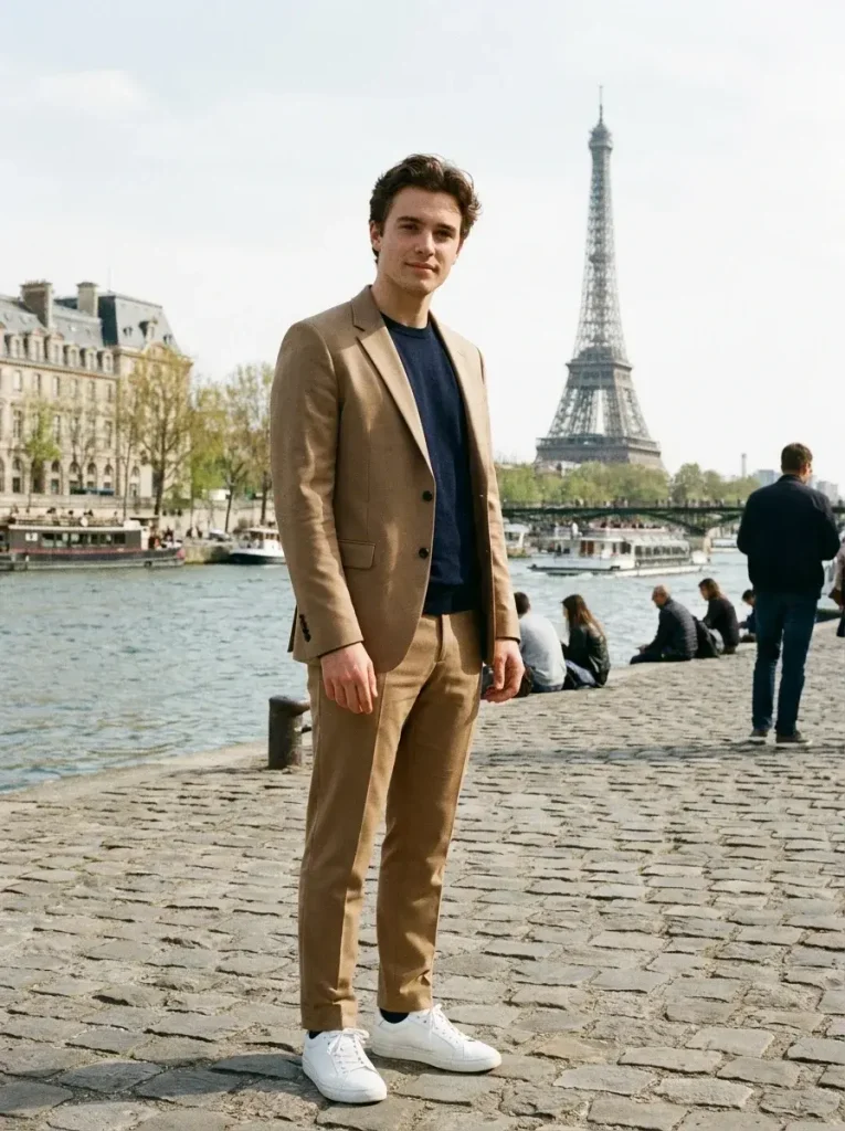 14 Fall Outfits Men Will Want to Wear This Season for Effortless Style 15 Relaxed Suit With Sneakers