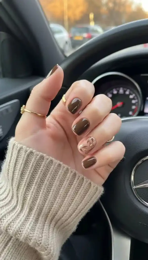 16 Simple Fall Nails That Make Your Autumn Look Instantly Better 17 Short Simple Fall Nails