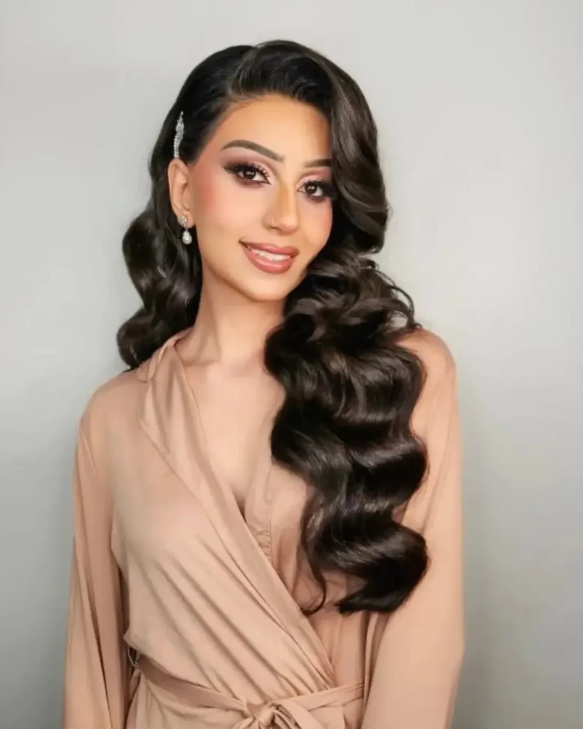 Love Is in the Hair: 15 Valentine's Day Hairstyles for Every Kind of Date 9 Side Swept Hollywood Curls