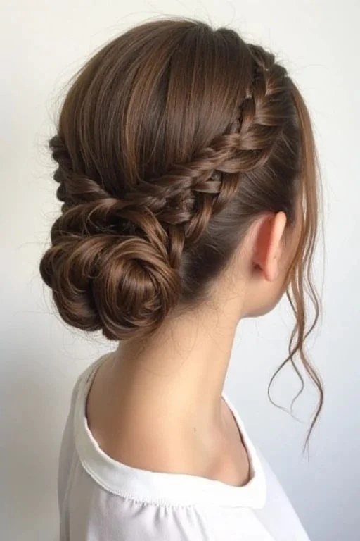 Your Wedding Look Just Got Easier: 16 Simple Wedding Hairstyles That Feel Effortlessly Beautiful 13 Simple Braided Low Bun