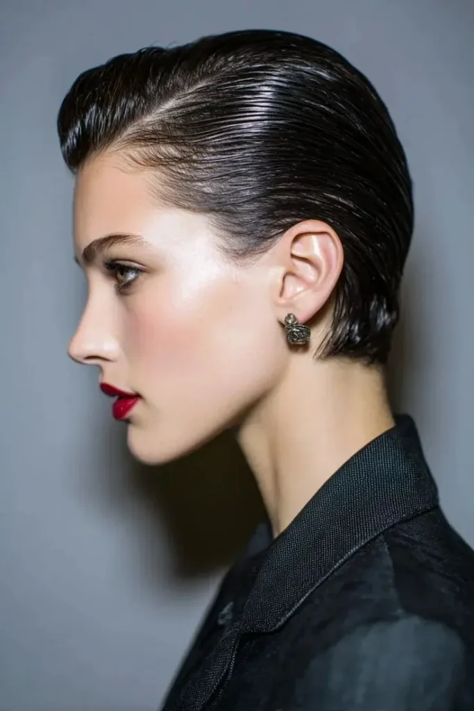 17 Short Natural Hairstyles Ideas That Look Cute, Fresh, and Seriously Stylish 9 Slicked Down Side Curls