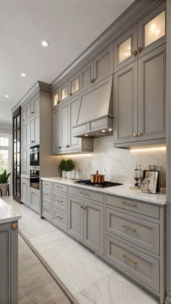 18 Kitchen Cabinet Ideas That Instantly Make Your Kitchen Look Expensive (Without the Full Remodel) 16 Soft Gray Cabinets