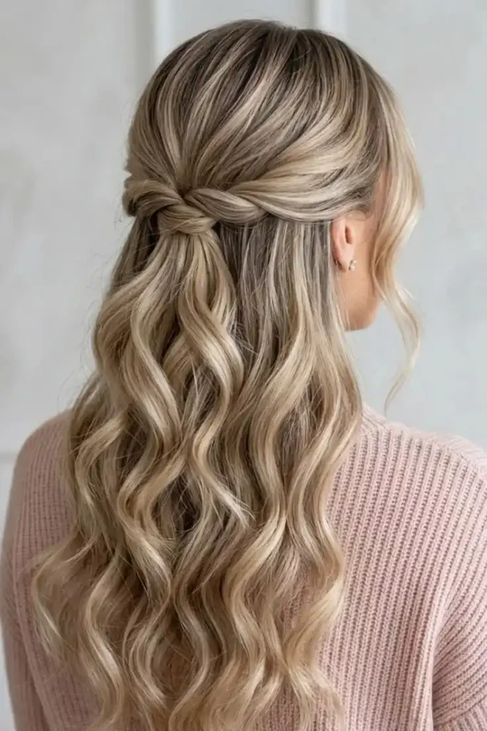 16 Prom Hairstyles for Medium Length Hair That Look Expensive and Totally Pinterest-Worthy 12 Soft Waterfall Braid