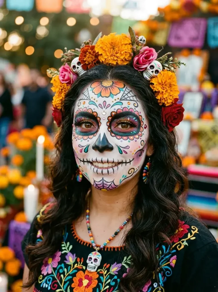 16 Halloween Makeup Looks, Sorted by How Much Time You Actually Have 16 Sugar Skull Calavera