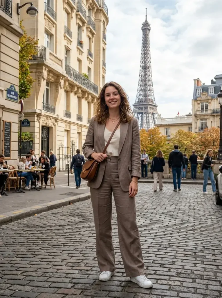 Taupe Trouser Suit