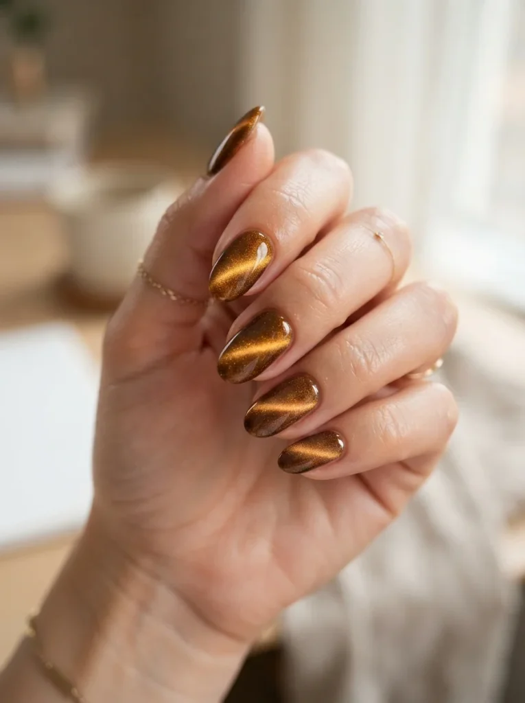 14 Fall Cat Eye Nails, Bred Like a Catalogue of Cats 3 The Bengal