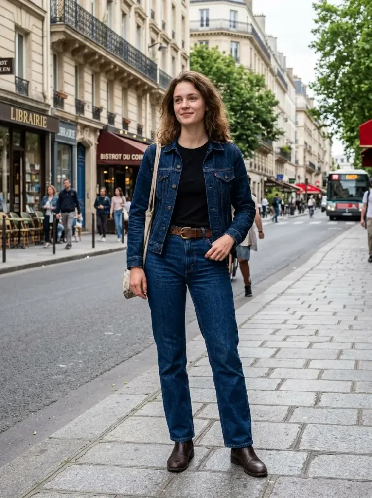 15 Classy Fall Outfits: A Capsule-Based Guide to Dressing Well This Season 10 The Dark Denim Reset
