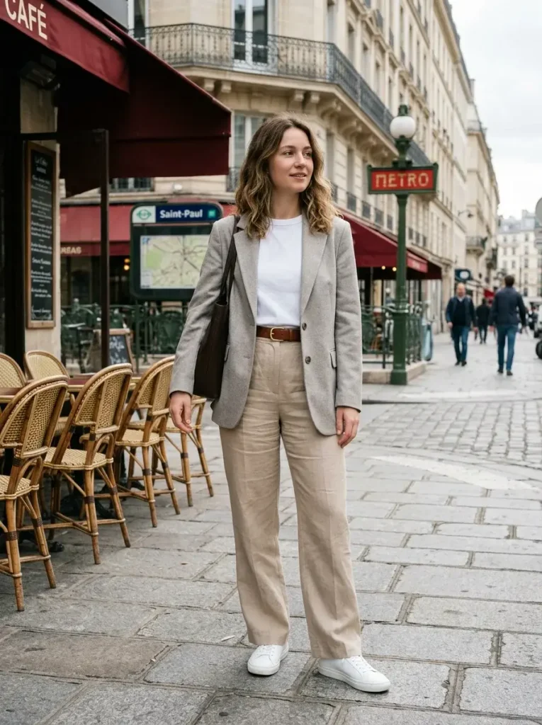 15 Classy Fall Outfits: A Capsule-Based Guide to Dressing Well This Season 5 The Neutral Suiting Mix