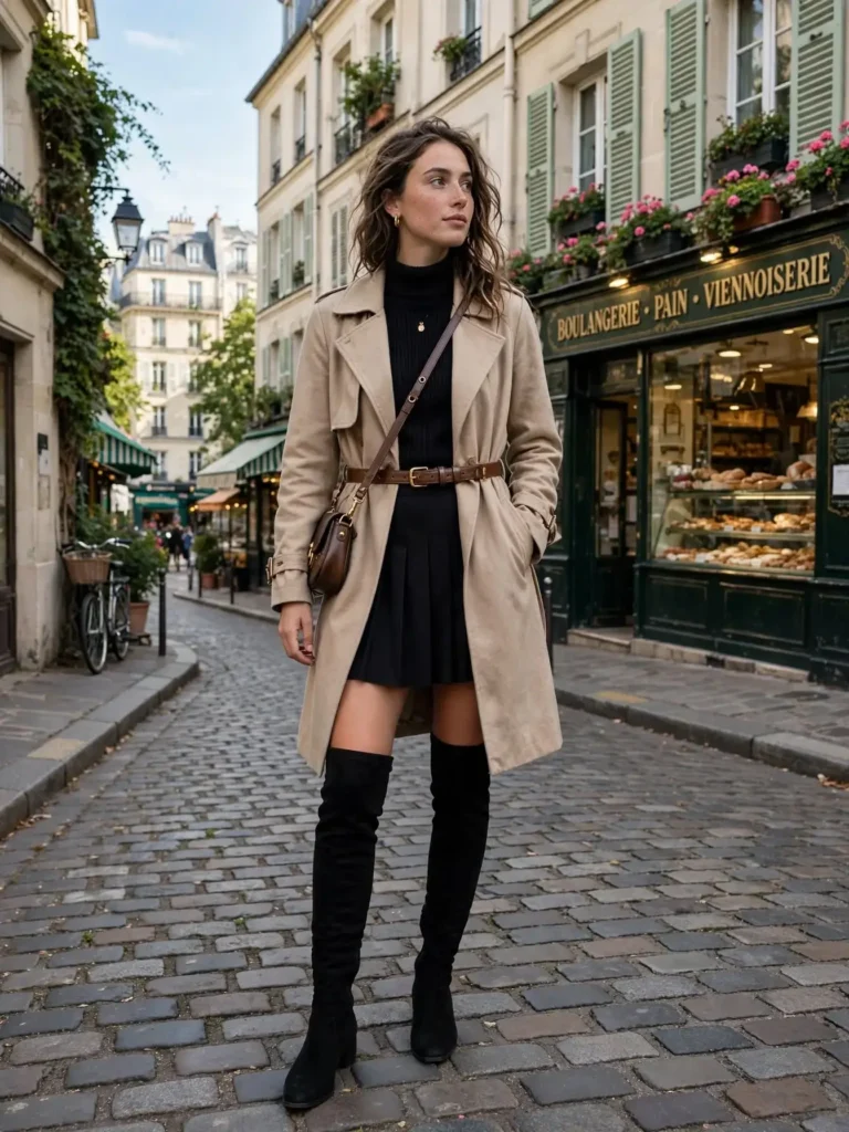 14 Fall Outfits With Jeans, Sorted by the Cut That Actually Suits Your Day 8 The Over the Knee Moment