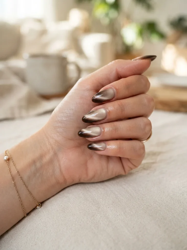 14 Fall Cat Eye Nails, Bred Like a Catalogue of Cats 7 The Siamese