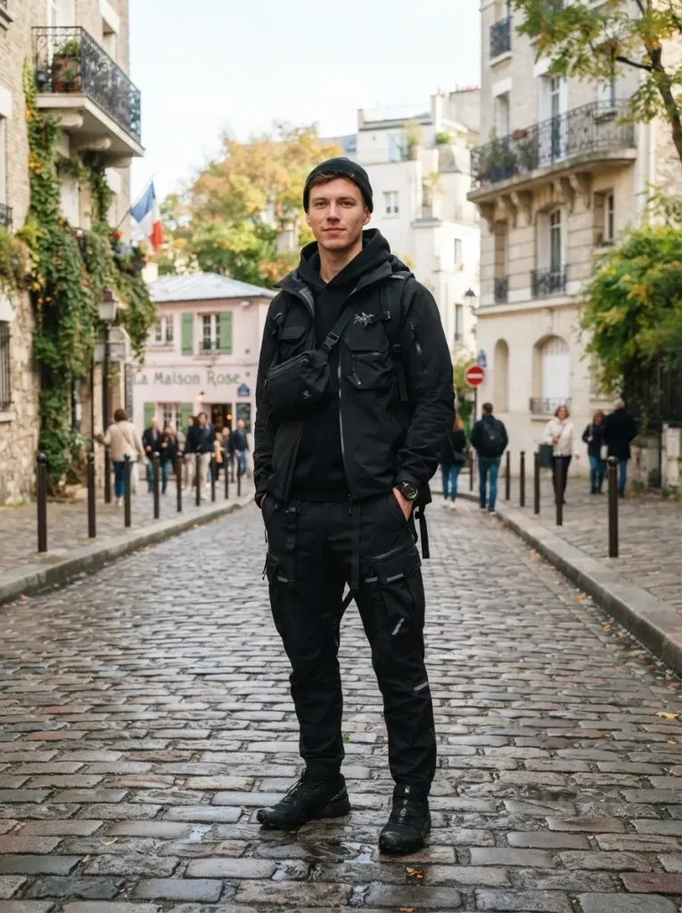 13 Men Streetwear Fall Outfits, Sorted by Which Guy You Definitely Know 4 The Techwear Guy