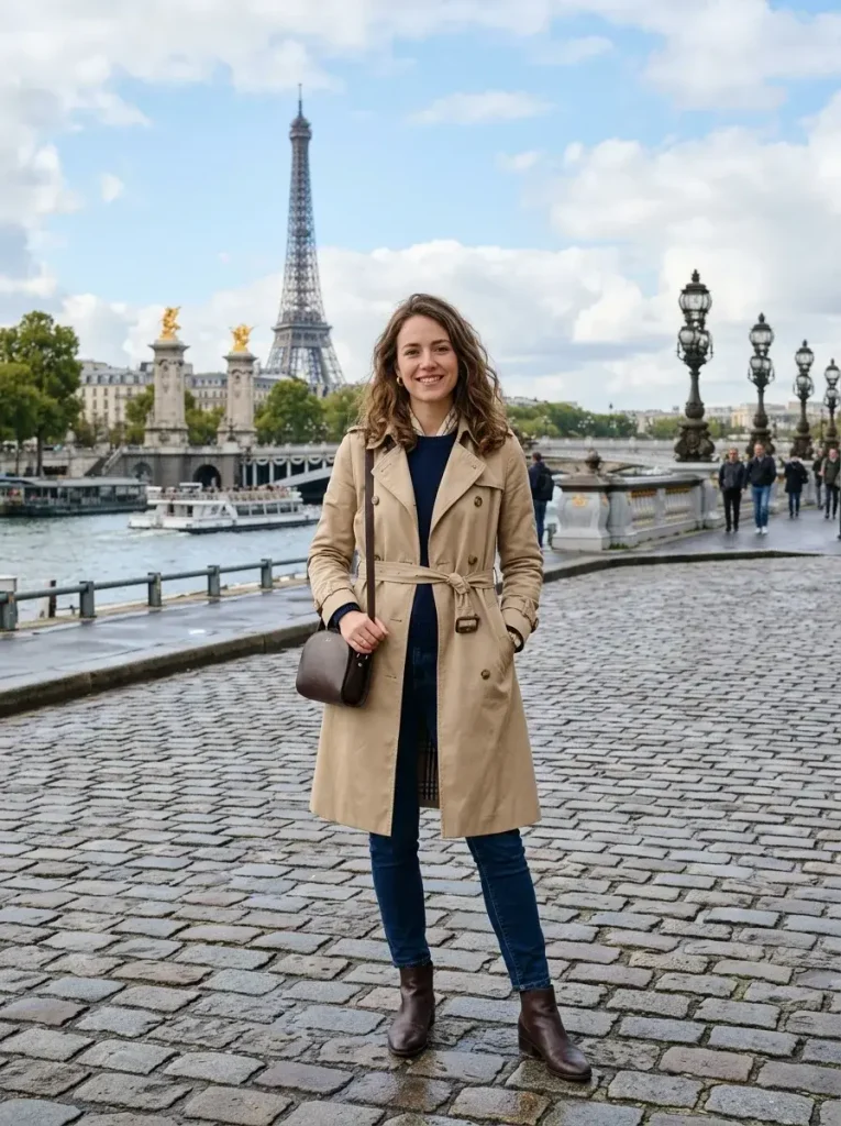 14 Fall Outfits With Jeans, Sorted by the Cut That Actually Suits Your Day 4 The Trench and Boot