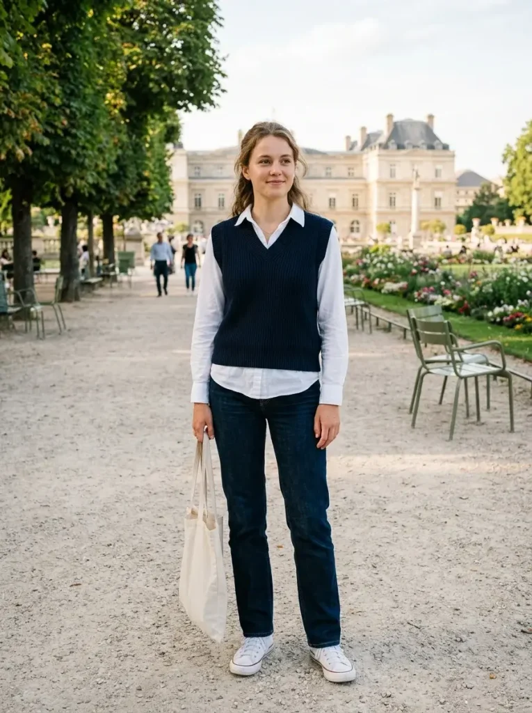 15 Classy Fall Outfits: A Capsule-Based Guide to Dressing Well This Season 13 The Vest and Shirt