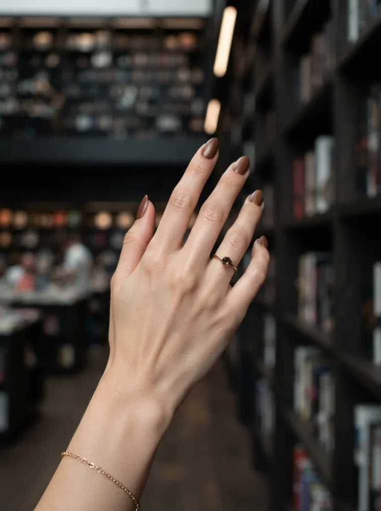 17 Brown Fall Nails That Look Expensive, Cozy, and Perfect for Autumn 7 Toffee with a Satin Finish Brown Fall Nails