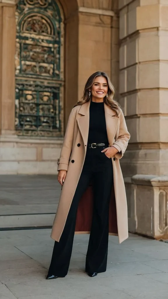 Fall Office Style Made Easy: 15 Fall Business Casual Outfits That Look Effortlessly Polished 15 Trench Coat Over Office Basics