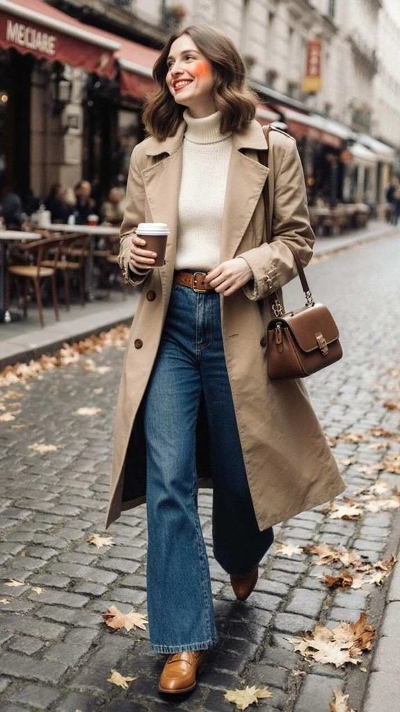 16 Fall Winter Outfits That Make Cold-Weather Dressing Feel Effortless 7 Trench Coat With Neutral Layers