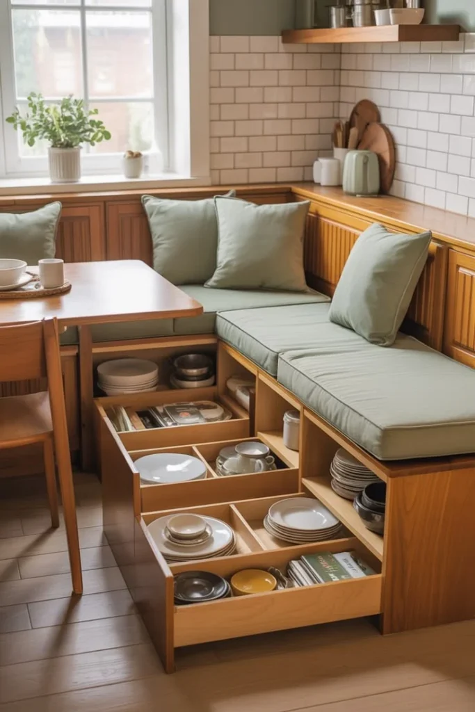 19 Kitchen Corner Ideas That Instantly Make Your Space Look Expensive (Without a Full Remodel) 8 Try an L Shaped Banquette