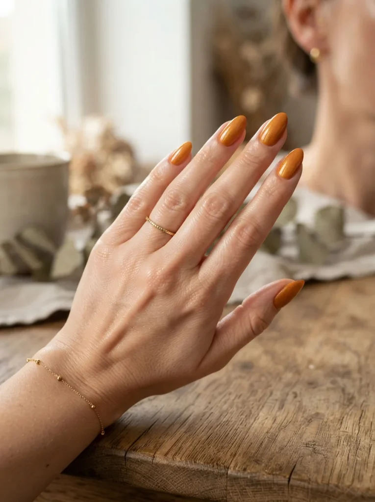 13 Fall Orange Nails, Stocked Like Jars on a Spice Rack 4 Turmeric Gold