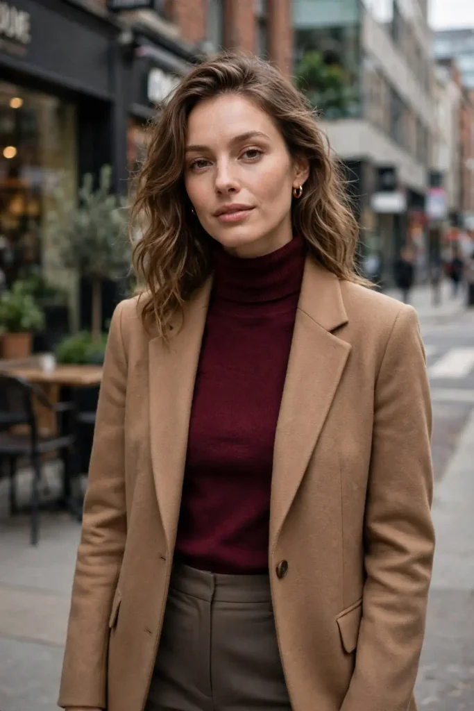14 Fall Sweater Outfits, Sorted by the Sweater You Already Own 5 Turtleneck Under a Blazer