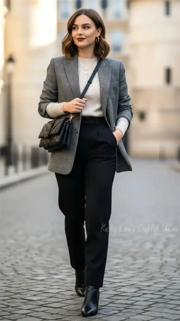 Your Fall Wardrobe Just Got Smarter With These 15 Preppy Fall Outfits 7 Tweed Blazer With a Turtleneck