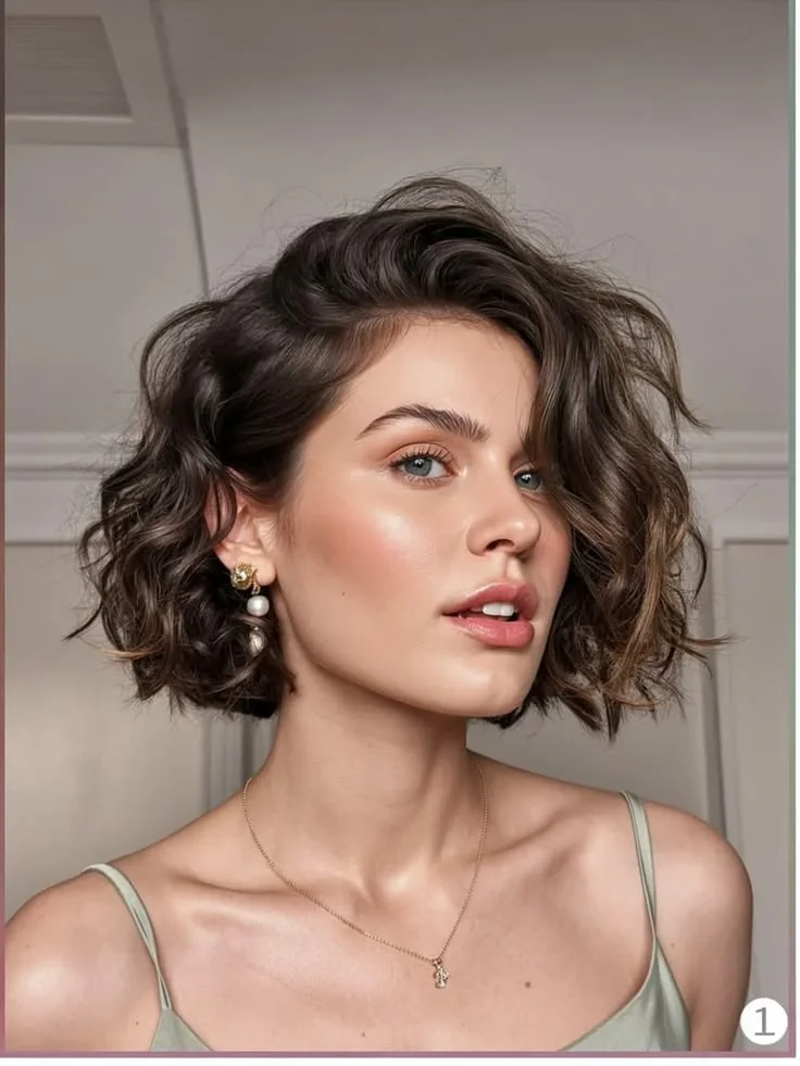 16 Prom Hairstyles for Medium Length Hair That Look Expensive and Totally Pinterest-Worthy 7 Voluminous Curly Bob