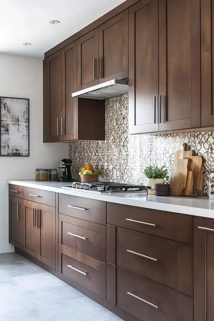 18 Modern Kitchen Ideas That Look Straight Out of a Pinterest Dream (But Are Actually Livable) 1 Warm Wood Cabinets