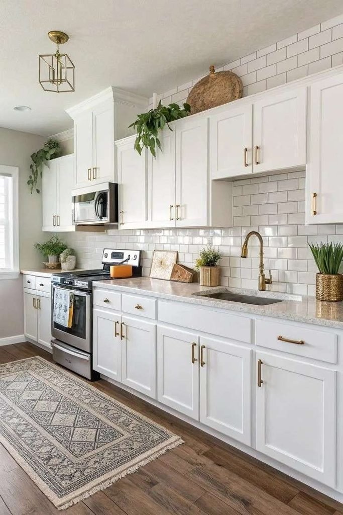 18 Kitchen Cabinet Ideas That Instantly Make Your Kitchen Look Expensive (Without the Full Remodel) 7 White Cabinets With Bold Hardware