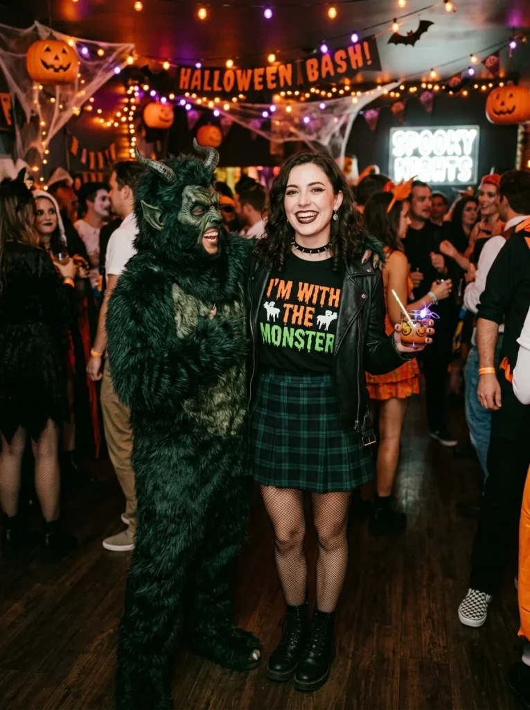 Woman wearing Halloween themed o… 20260920135820