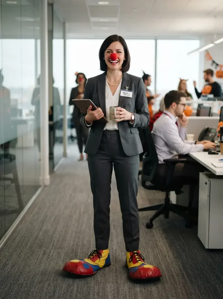 18 Easy Halloween Costumes for People Who Are Out of Time, Ideas, or Both 3 Your work clothes but wrong of Easy Halloween Costumes