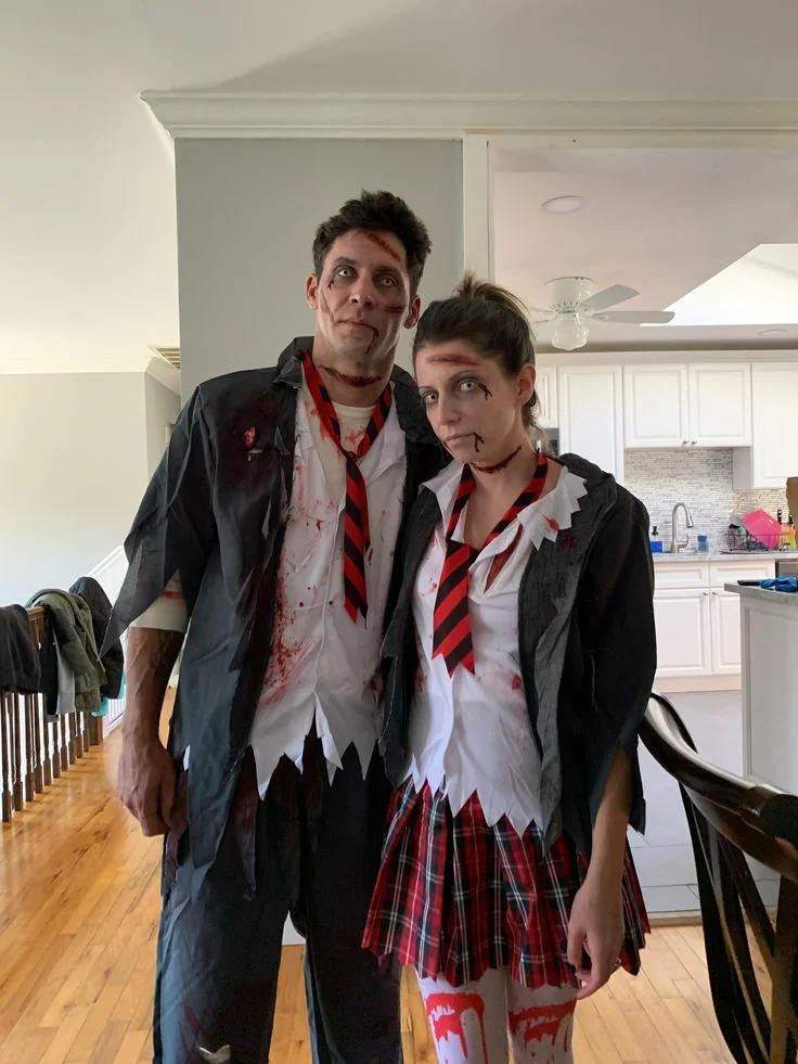 Couple Halloween Costumes That Are Cute, Clever, and Actually Fun to Wear 11 Zombie Prom Couple