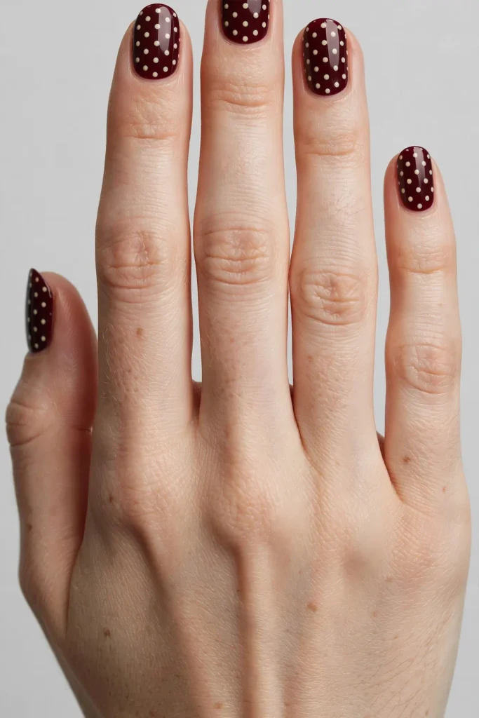 17 Fall Nails With Polka Dots, Written Like a Percussion Score 2 image 340