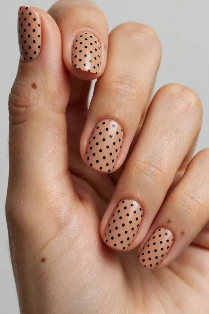 17 Fall Nails With Polka Dots, Written Like a Percussion Score 3 image 341