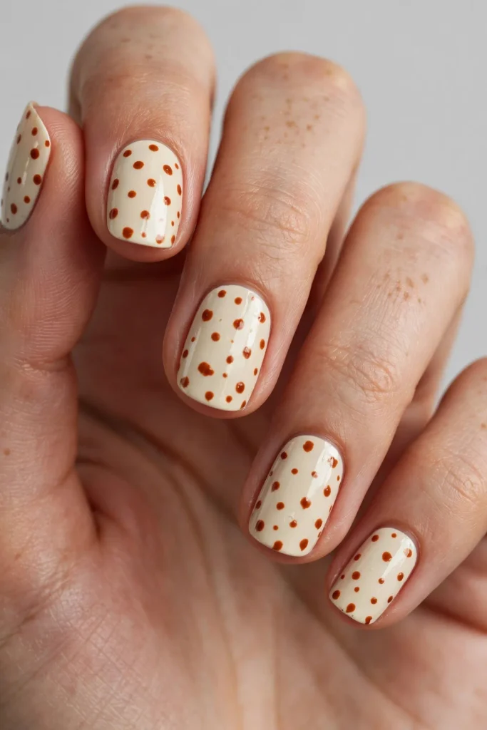 17 Fall Nails With Polka Dots, Written Like a Percussion Score 4 image 342