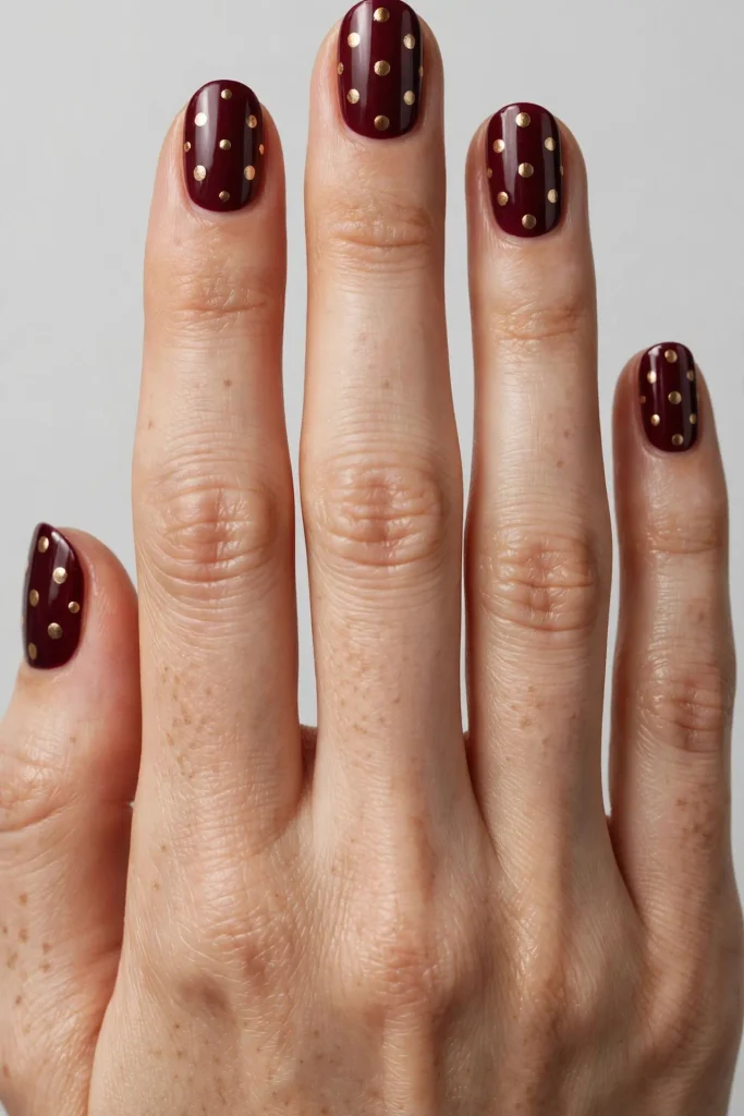 17 Fall Nails With Polka Dots, Written Like a Percussion Score 5 image 343