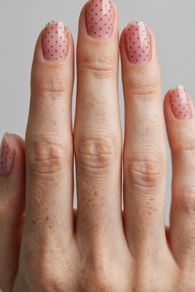 17 Fall Nails With Polka Dots, Written Like a Percussion Score 7 image 344