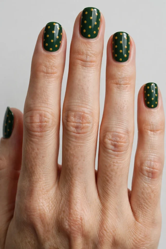 17 Fall Nails With Polka Dots, Written Like a Percussion Score 8 image 345