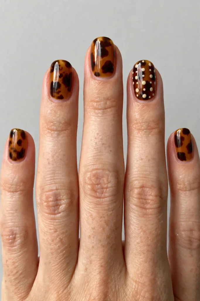 17 Fall Nails With Polka Dots, Written Like a Percussion Score 10 image 349