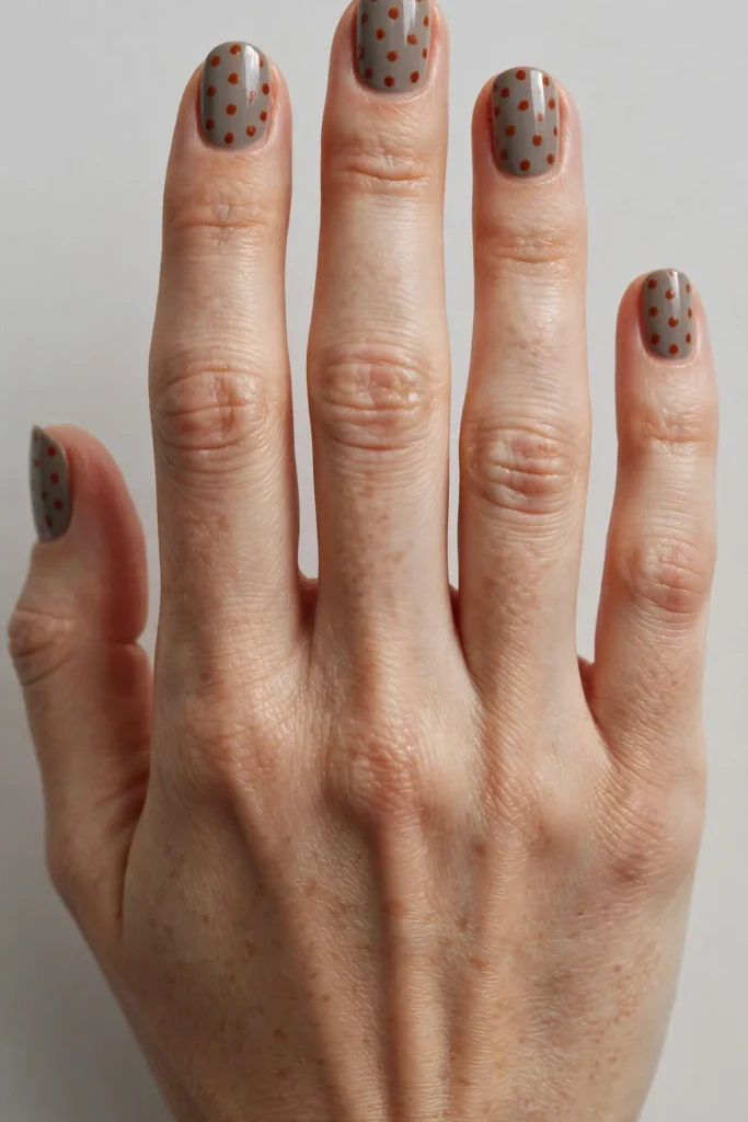17 Fall Nails With Polka Dots, Written Like a Percussion Score 16 image 352
