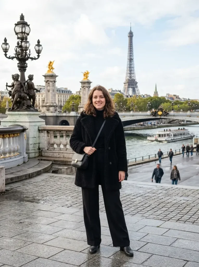 16 Fall Dinner Outfits That Look Effortless (Even When You Tried Really Hard) 15 Black on Black with a Teddy Coat