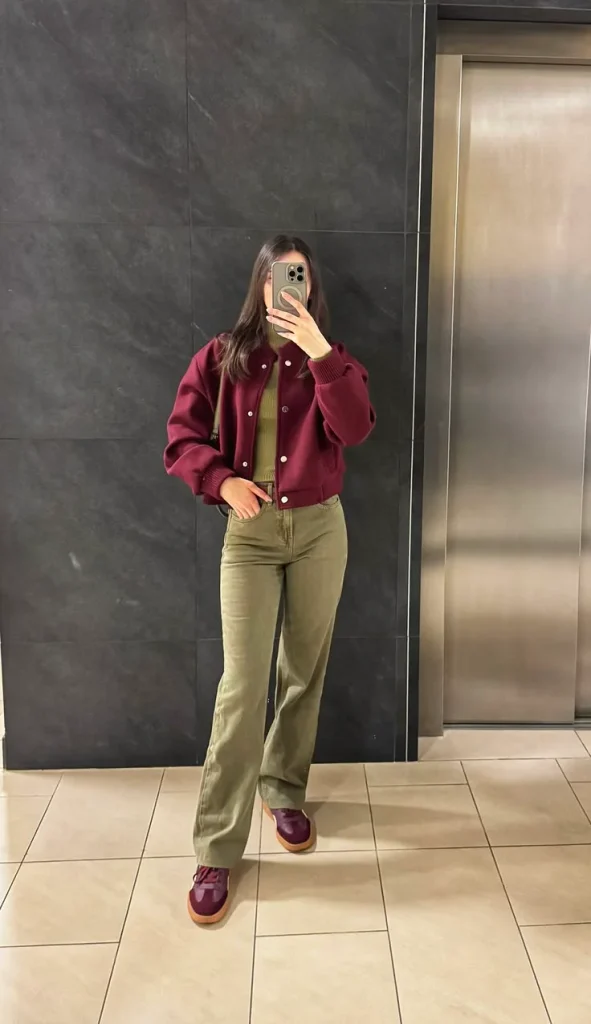 17 Fall Outfits Grunge That Look Edgy & Stylish 16 Burgundy And Forest Green Autumn Grunge Look