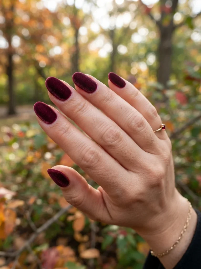 Burgundy Velvet Effect