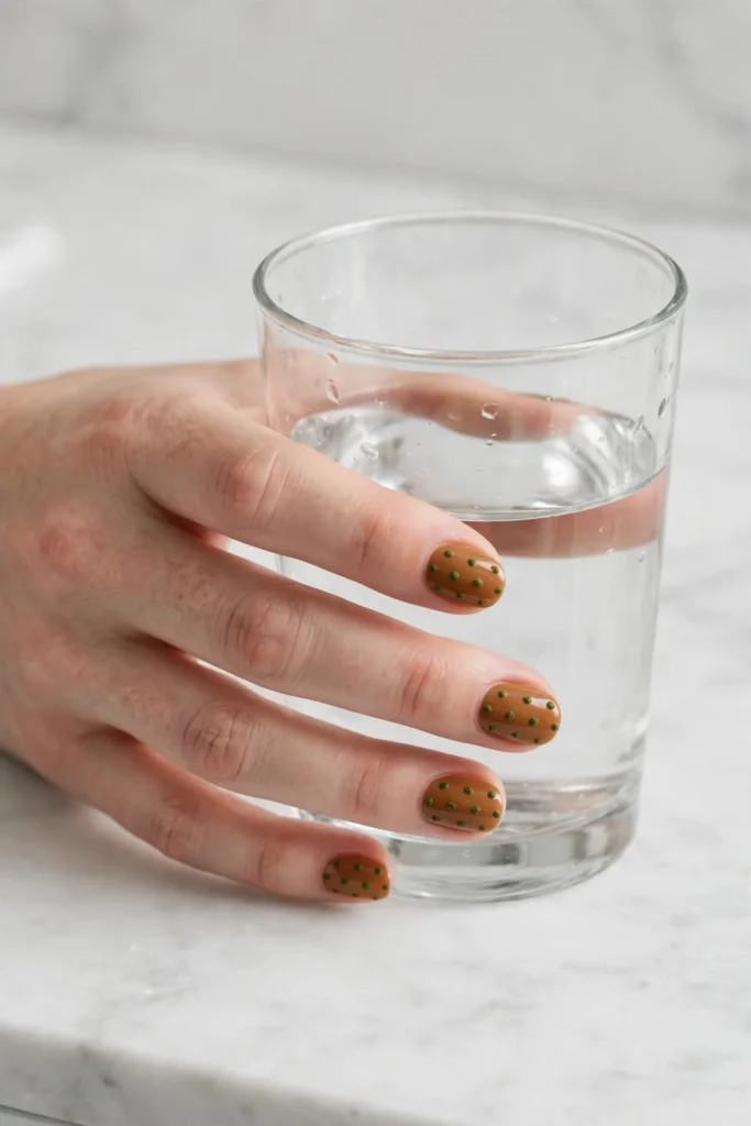 Caramel Base with Pine Dots