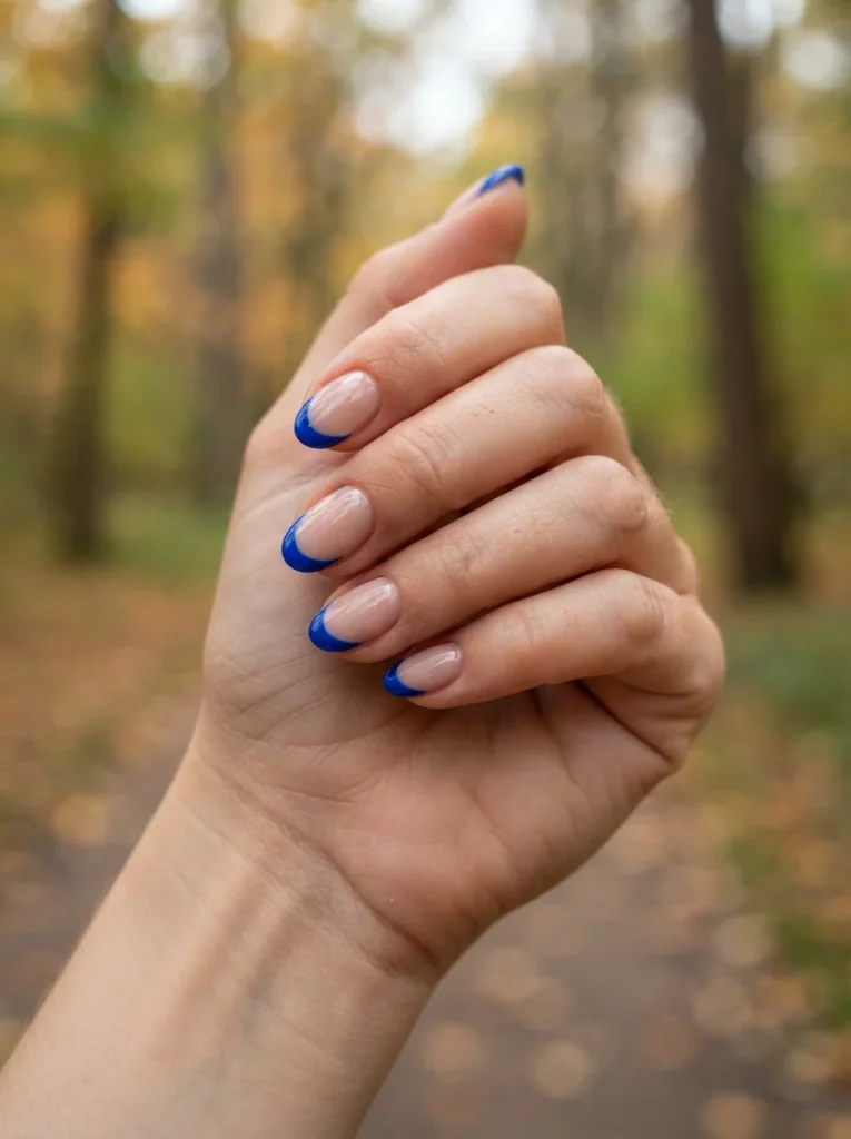 Cobalt French Tips
