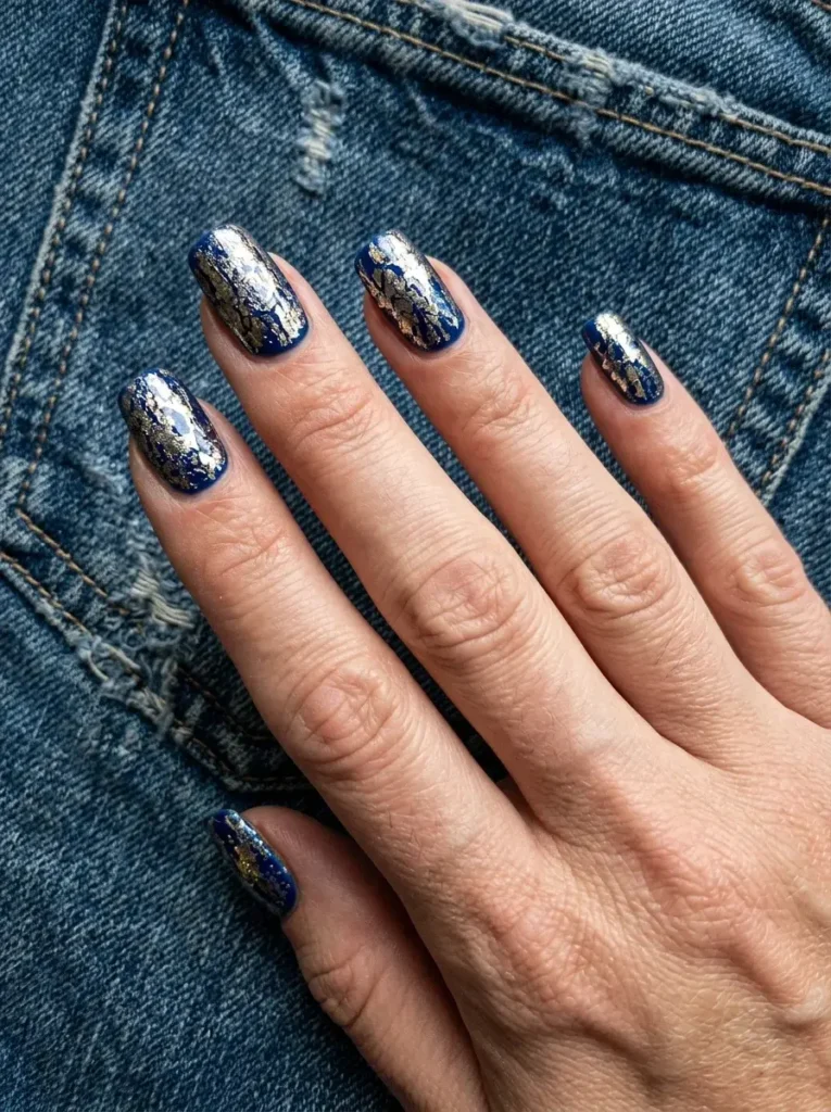 Cracked Foil Over Cobalt