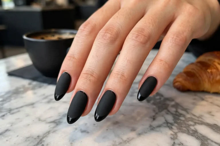 Fall Black Nails