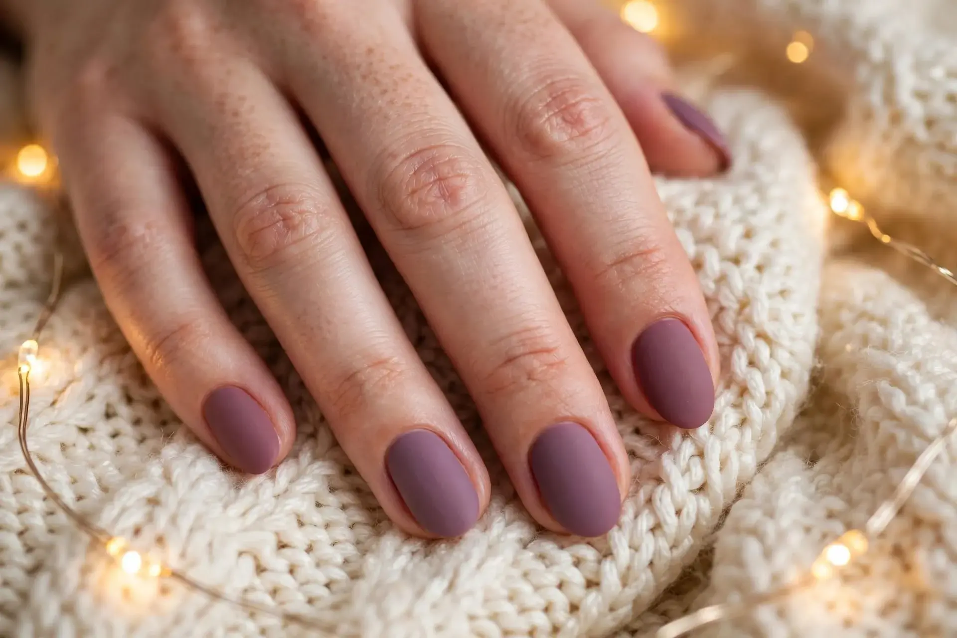 Fall Purple Nails