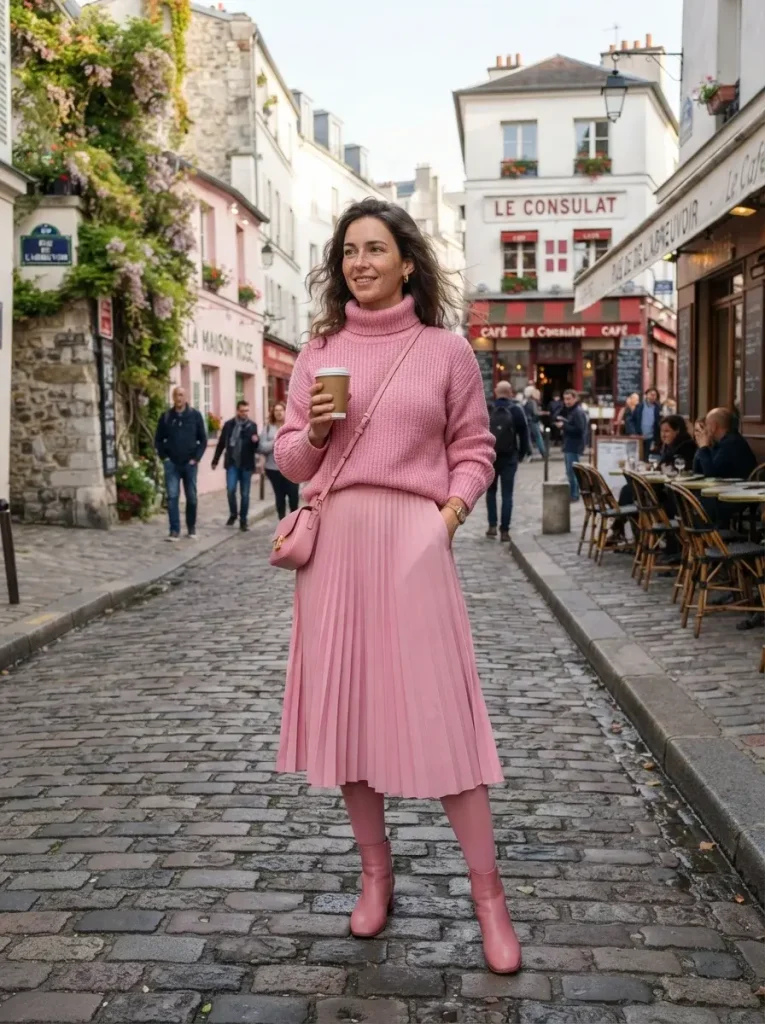 Head to Toe Pink Tonal Look