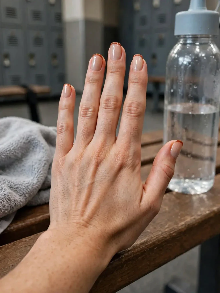 18 Fall Nail Inspiration Ideas, Served Like a Cozy Café Menu (Plus a Month-by-Month Color Calendar) 9 Micro Tips in Rust 768x1024 1